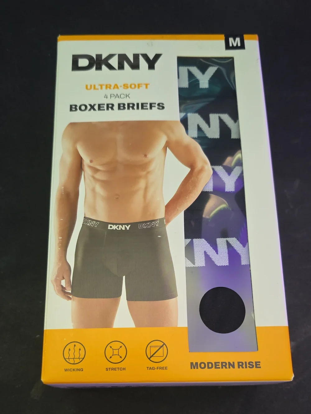 Dkny Men's 4-Pack Boxer Briefs - Black *Medium*